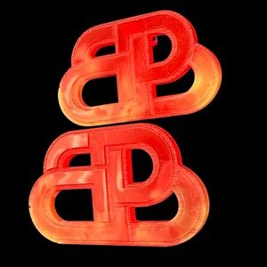 Streetwear BB Earrings Juicy Red